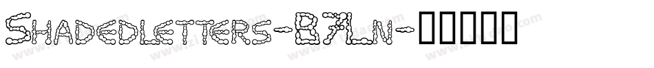 Shadedletters-B7Ln字体转换