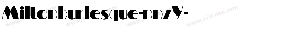 Miltonburlesque-nnzY字体转换