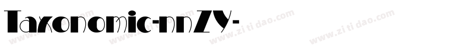 Taxonomic-nnZY字体转换