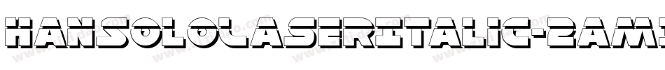 HanSoloLaserItalic-2am3字体转换