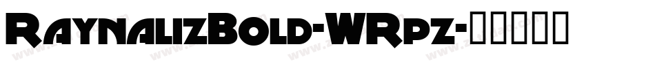 RaynalizBold-WRpz字体转换