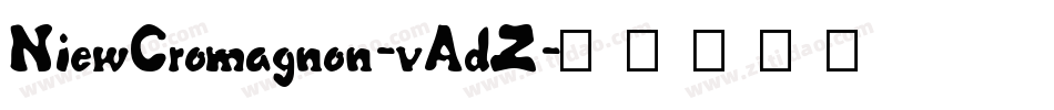 NiewCromagnon-vAdZ字体转换