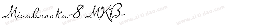 Missbrooks-8MKB字体转换