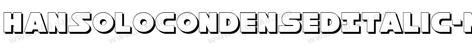 HanSoloCondensedItalic-MPaw字体转换