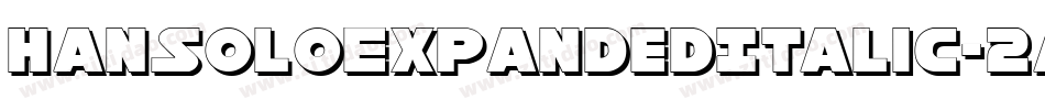 HanSoloExpandedItalic-2aml字体转换