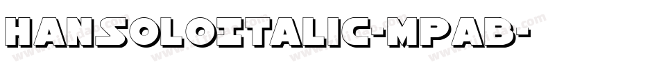 HanSoloItalic-MPaB字体转换