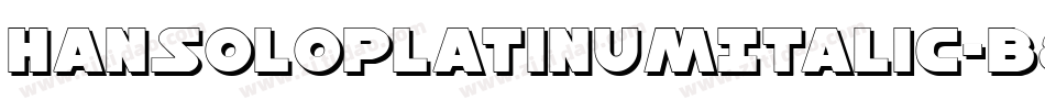 HanSoloPlatinumItalic-B8RG字体转换