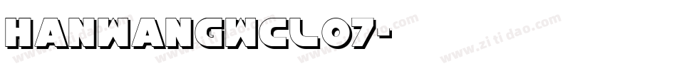 HanWangWCL07字体转换
