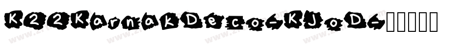 K22KarnakDeco-KJoD字体转换