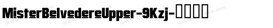 MisterBelvedereUpper-9Kzj字体转换