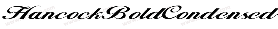 HancockBoldCondensed字体转换