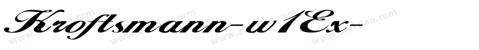 Kroftsmann-w1Ex字体转换
