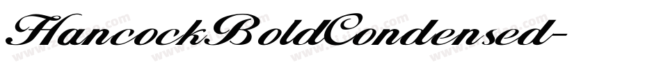 HancockBoldCondensed字体转换