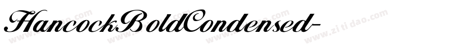 HancockBoldCondensed字体转换