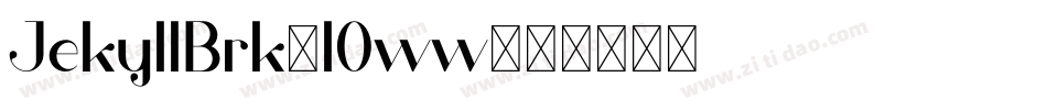 JekyllBrk-lOww字体转换