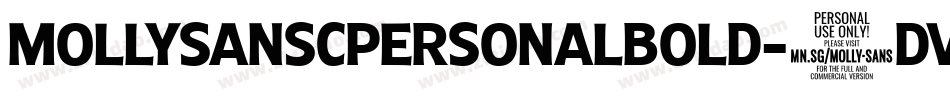 MollysanscpersonalBold-5dVV字体转换