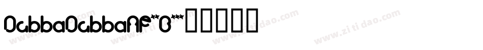 DubbaDubbaNf-9B62字体转换
