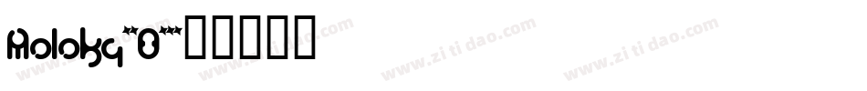 Moloky-8O62字体转换