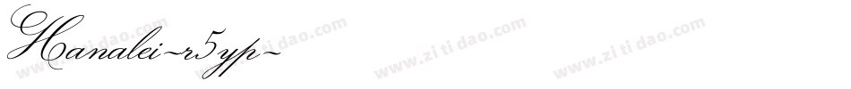 Hanalei-r5yp字体转换