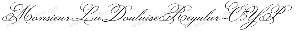 MonsieurLaDoulaiseRegular-O5YP字体转换