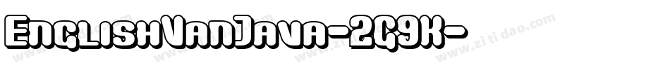 EnglishVanJava-2G9K字体转换