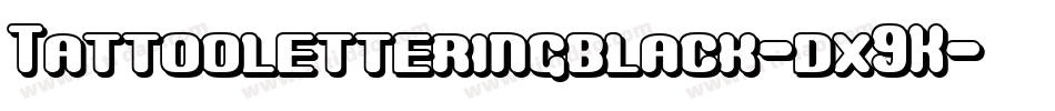 Tattooletteringblack-dx9K字体转换