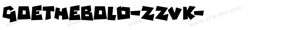 GoetheBold-ZZvK字体转换