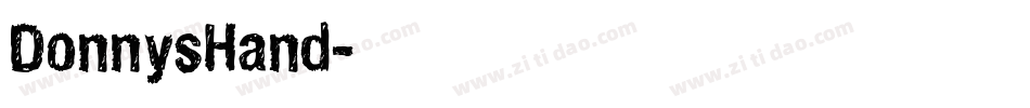 DonnysHand字体转换