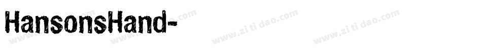 HansonsHand字体转换