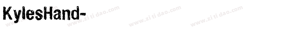 KylesHand字体转换