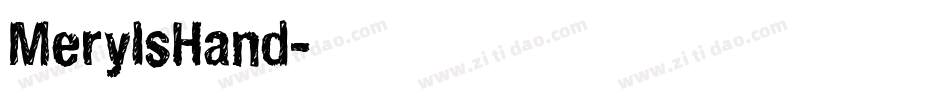 MerylsHand字体转换