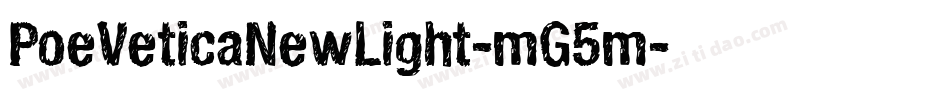 PoeVeticaNewLight-mG5m字体转换