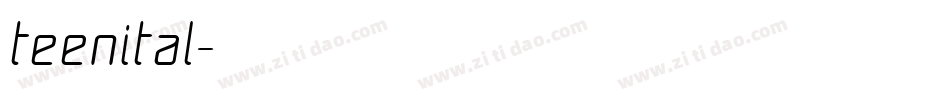 teenital字体转换