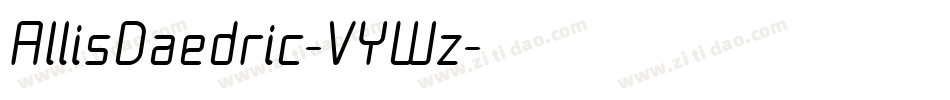 AllisDaedric-VYWz字体转换