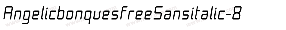 AngelicbonquesfreeSansitalic-8MaWz字体转换