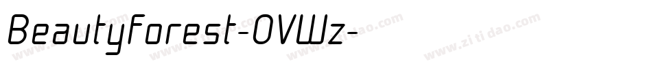 Beautyforest-0VWz字体转换