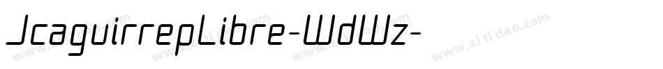 JcaguirrepLibre-WdWz字体转换
