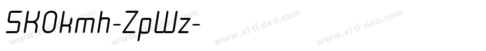 SK0kmh-ZpWz字体转换