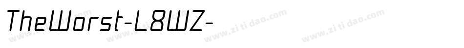 TheWorst-L8WZ字体转换