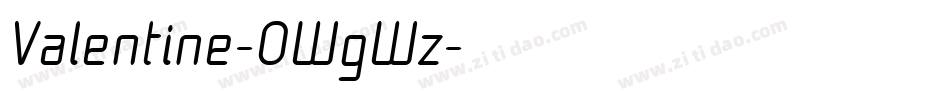 Valentine-0WgWz字体转换