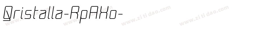 Qristalla-RpAXo字体转换