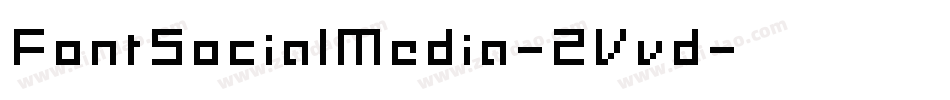 FontSocialMedia-2Vvd字体转换