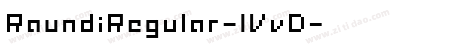 RaundiRegular-lVvD字体转换