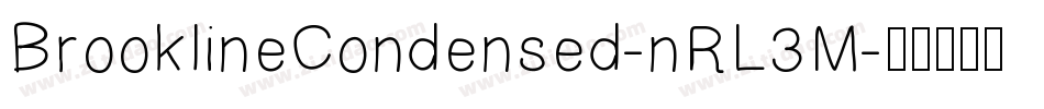 BrooklineCondensed-nRL3M字体转换