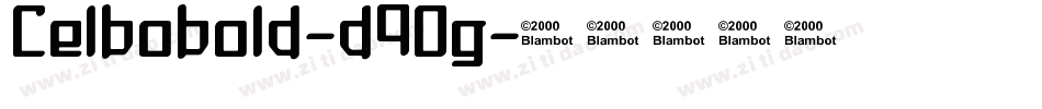 Celbobold-d9Og字体转换