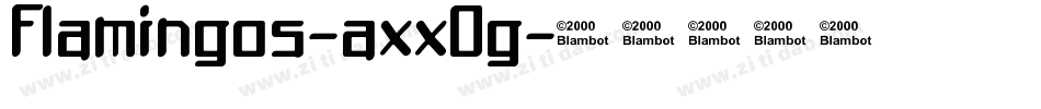 Flamingos-axxOg字体转换