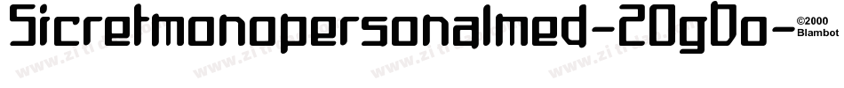 Sicretmonopersonalmed-2OgDo字体转换