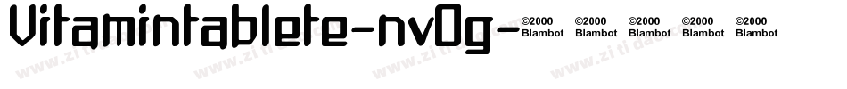 Vitamintablete-nvOg字体转换