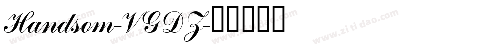 Handsom-VGDZ字体转换