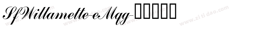 SfWillamette-eMqg字体转换
